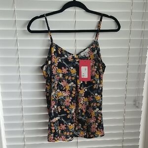 Floral Spaghetti Strap Top